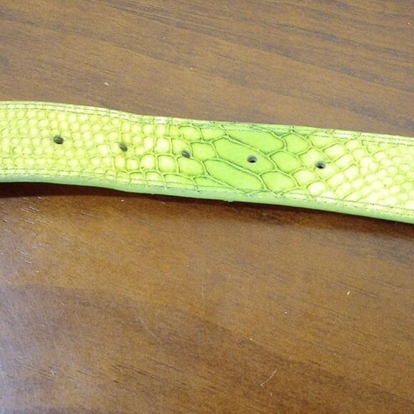 WCM Italian Leather Snake Skin Belt, 31\